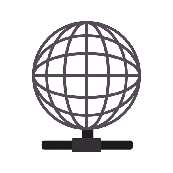 Symbol für globale Vernetzung — Stockvektor