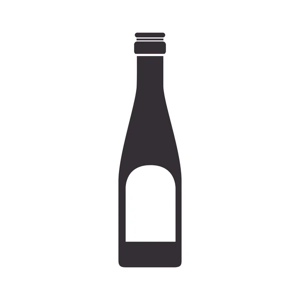 Вино бутылка напитка — стоковый вектор