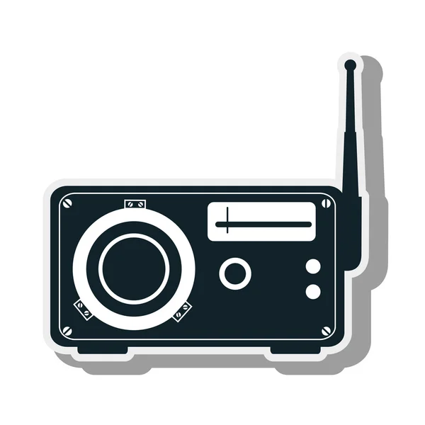 Stare radio stereo — Wektor stockowy