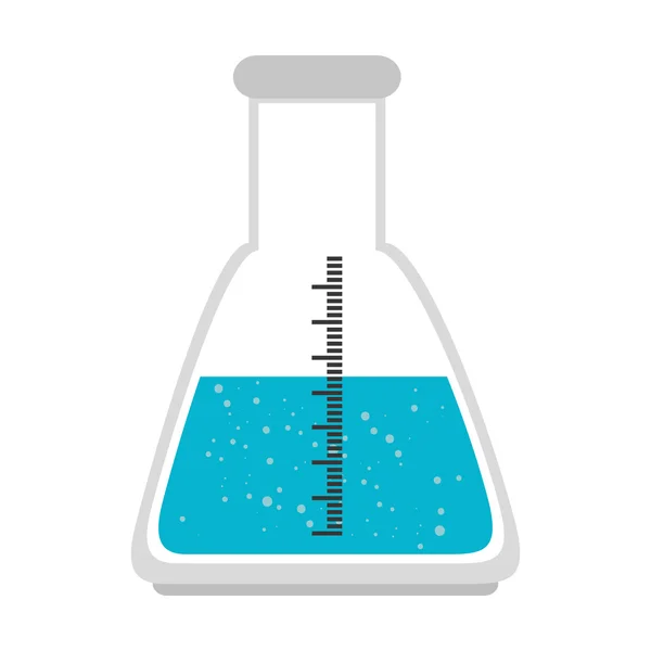 Frasco cónico botella química — Archivo Imágenes Vectoriales