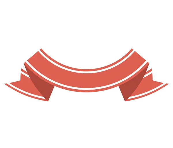 Décoration de bannière ruban — Image vectorielle