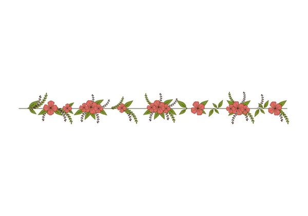 Ornement floral de fleur — Image vectorielle