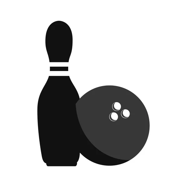 Bowling sport equipment — Stock Vector