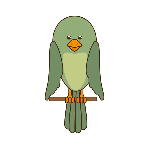 Mascotte d'oiseau animal de compagnie — Image vectorielle