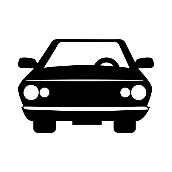 Car vehicle front view — Stock Vector