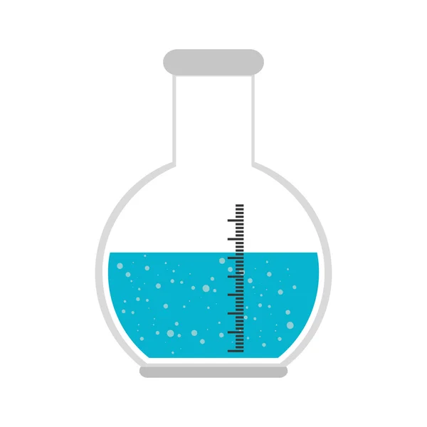 Florence flask bottle chemistry — Stock Vector