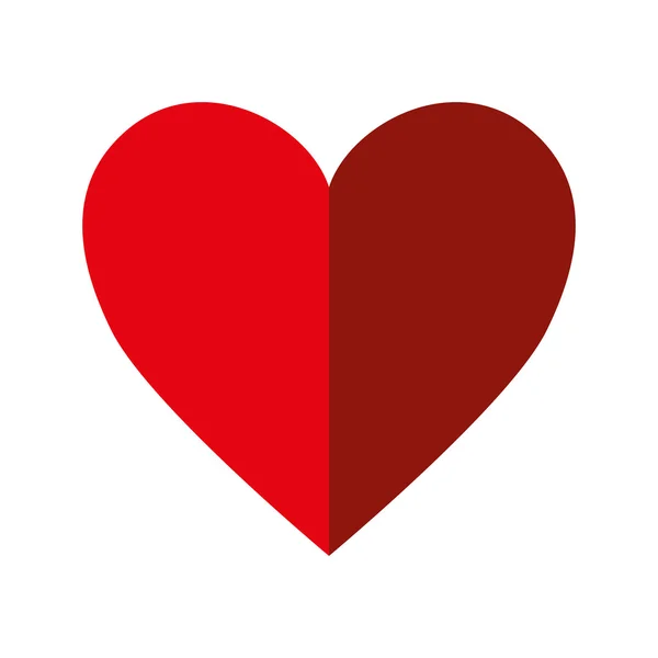 Herz liebe rot — Stockvektor
