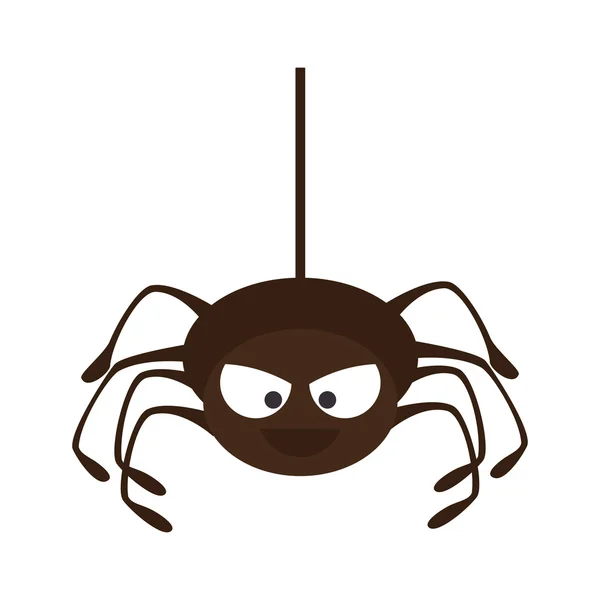 Spion im Spinnennetz — Stockvektor