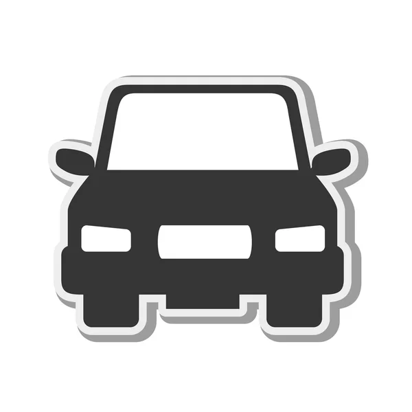 Silueta del vehículo de coche — Vector de stock