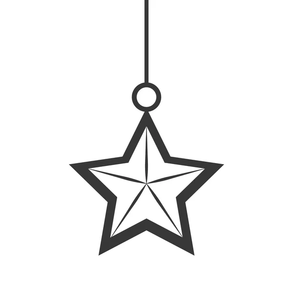 Silueta icono estrella — Vector de stock