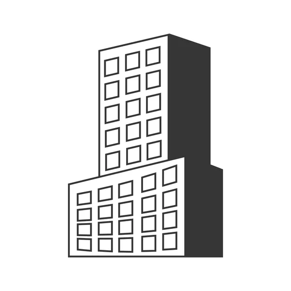 公寓楼塔 — 图库矢量图片