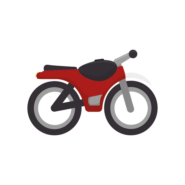 Veículo de motocicleta vermelho —  Vetores de Stock