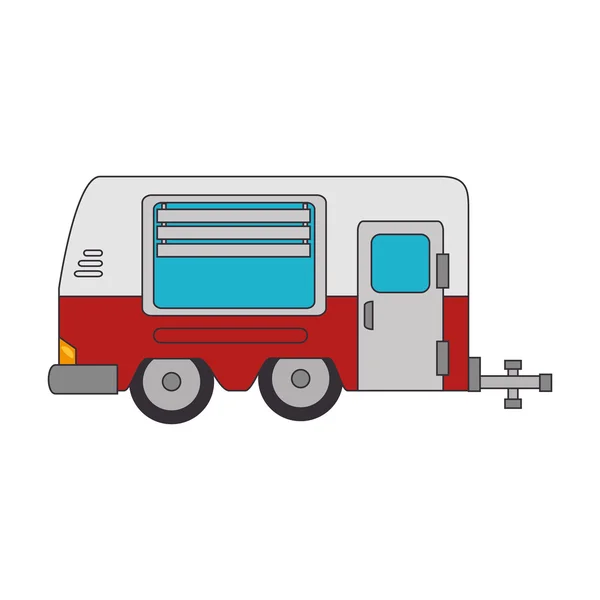 Römork kamyon kabini — Stok Vektör