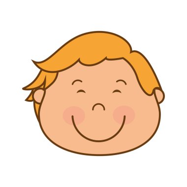 Küçük çocuk gülümsüyor