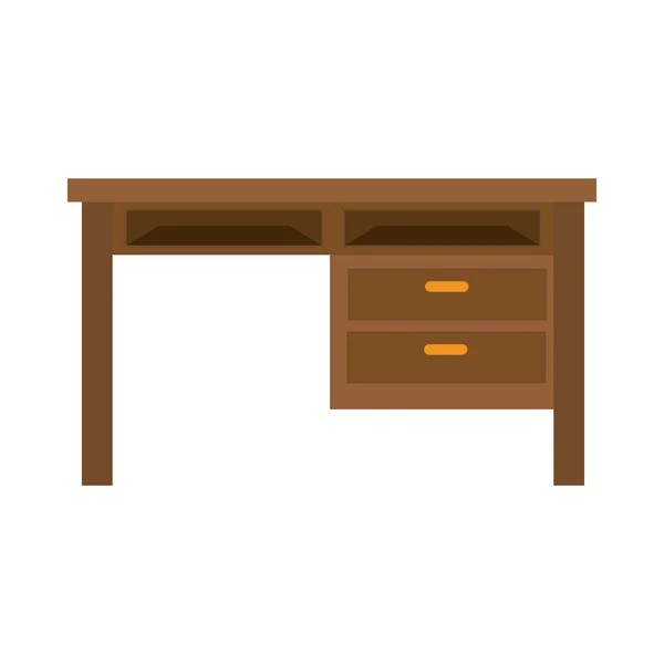 Escritorio muebles de oficina — Vector de stock