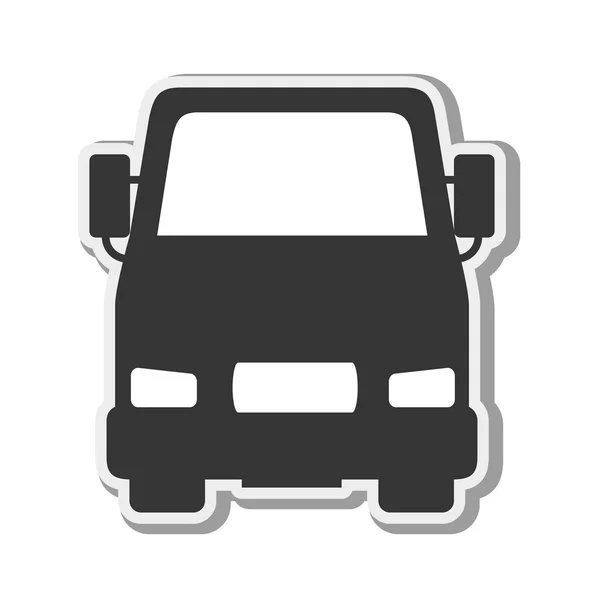 Rakomány teherautó jármű — Stock Vector