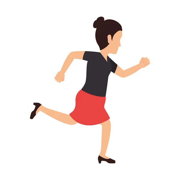 Femme d'affaires courir — Image vectorielle