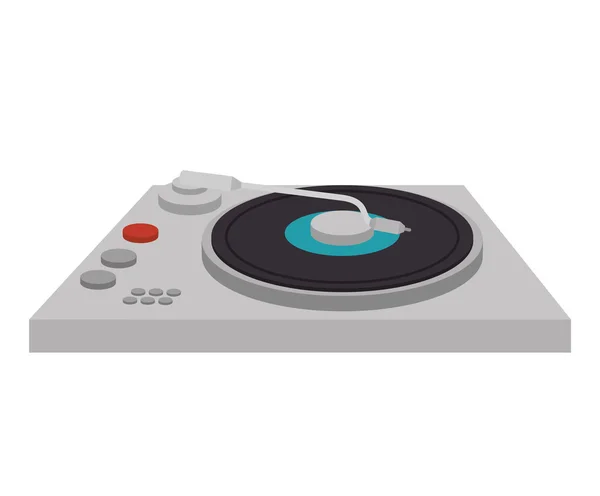 Turntable music device — Stock Vector