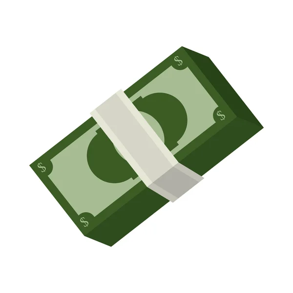 Green money bills — Stock Vector