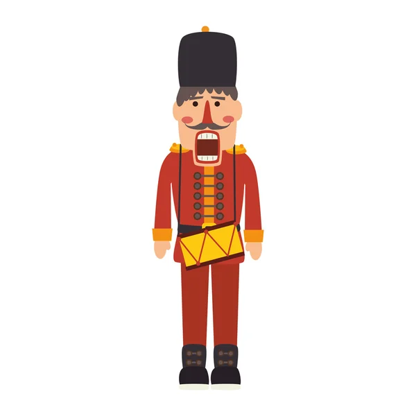 Nutcracker toy soldier — Stock Vector