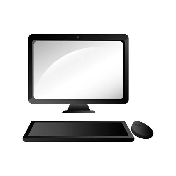 Tecnologia de computador monitor — Vetor de Stock