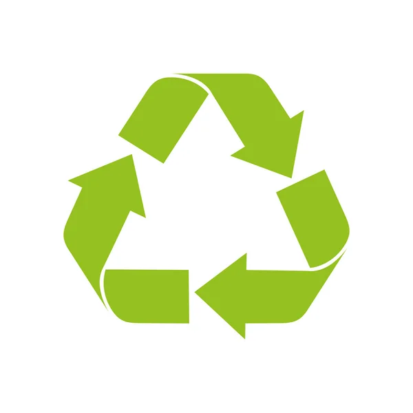 Recycling-Symboldesign — Stockvektor