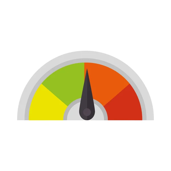 Indicateur de mesure du compteur de vitesse — Image vectorielle