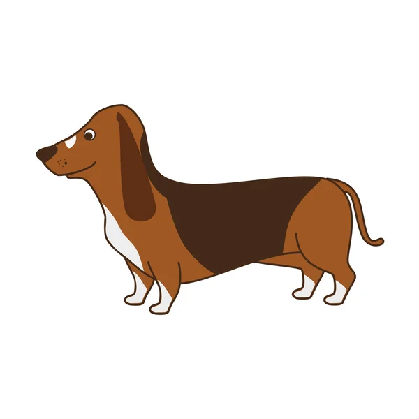 Perro cachorro mascota — Vector de stock