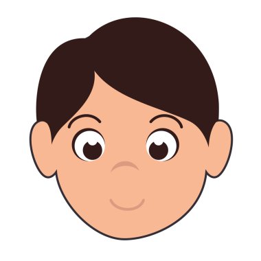 Küçük çocuk gülümsüyor