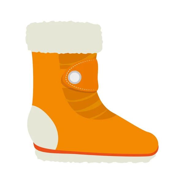 Zimní boty sportovní a módní oblečení — Stockový vektor