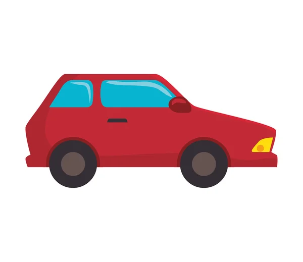 Vehículo de coche rojo — Vector de stock