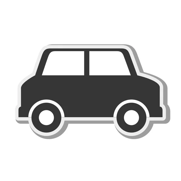 Araba araç siluet — Stok Vektör