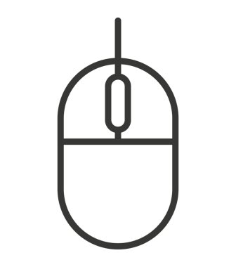 fare bilgisayar izole simgesi