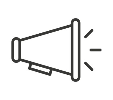 megafon ses siluet simge