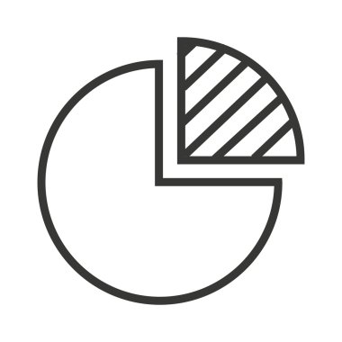 pasta istatistikleri grafik izole simge