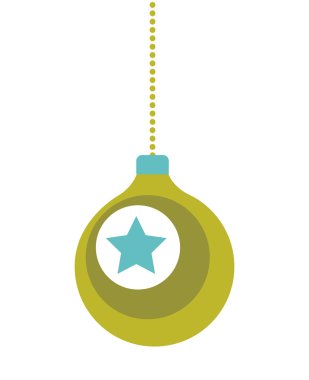 Noel topları izole dekorasyon