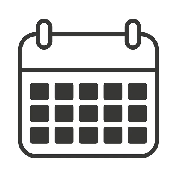 Recordatorio de calendario icono aislado — Vector de stock