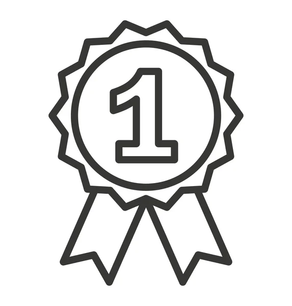 Izolované ikona ocenění medaile — Stockový vektor
