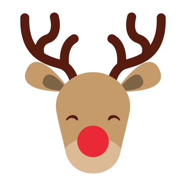 Izolované ikona znaku vánoční sob — Stockový vektor