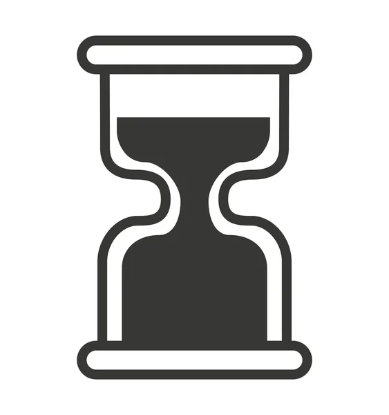 Time klok zandloper horloge pictogram — Stockvector