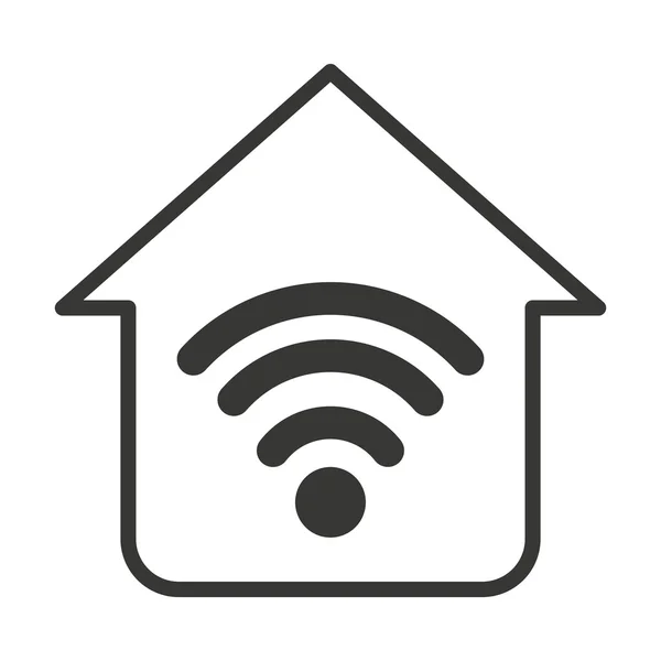 Domů dům vnější izolované ikona — Stockový vektor