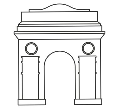 Roma inşaat klasik izole simgesi