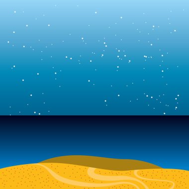 deniz dibinin manzara izole simgesi