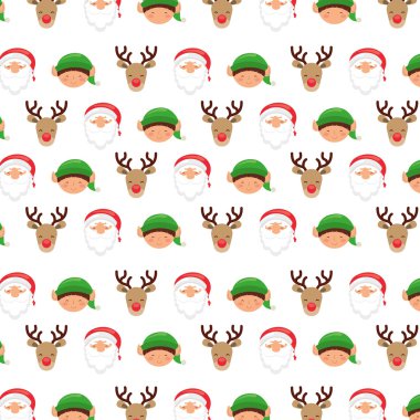 Noel arka plan deseni simgeler