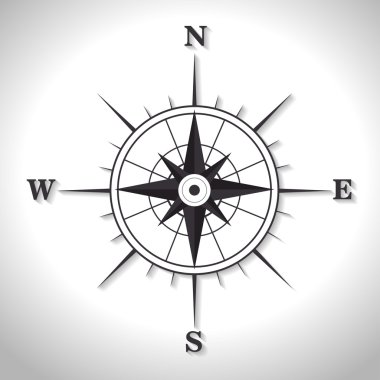 pusula sembol retro simgesini