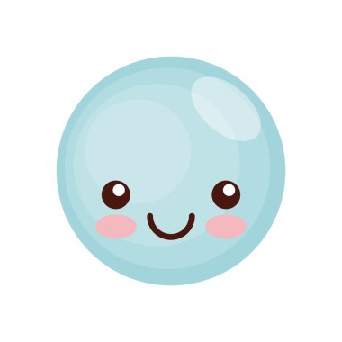 yüz ifadesi kawaii izole