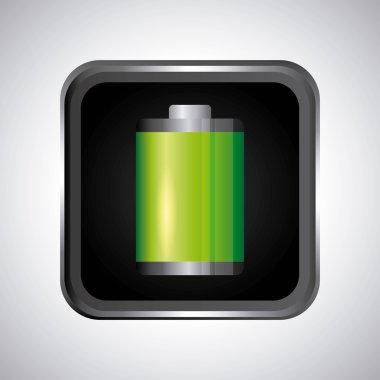 Pil seviyesi işareti klasik izole simgesi