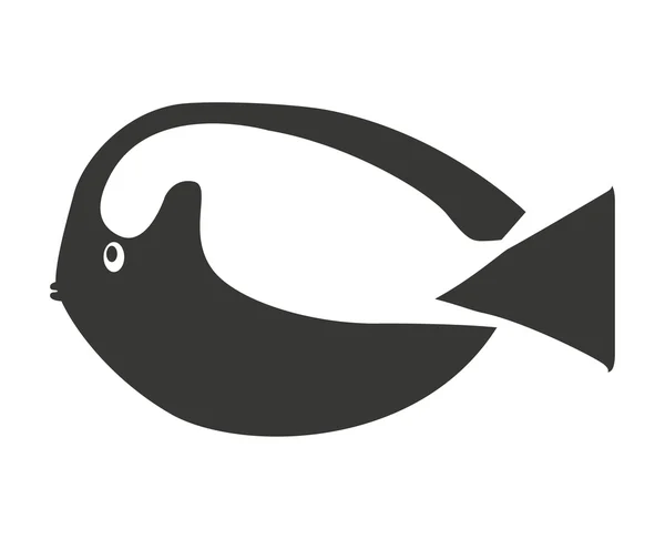 Icono de peces ornamentales aislados — Vector de stock