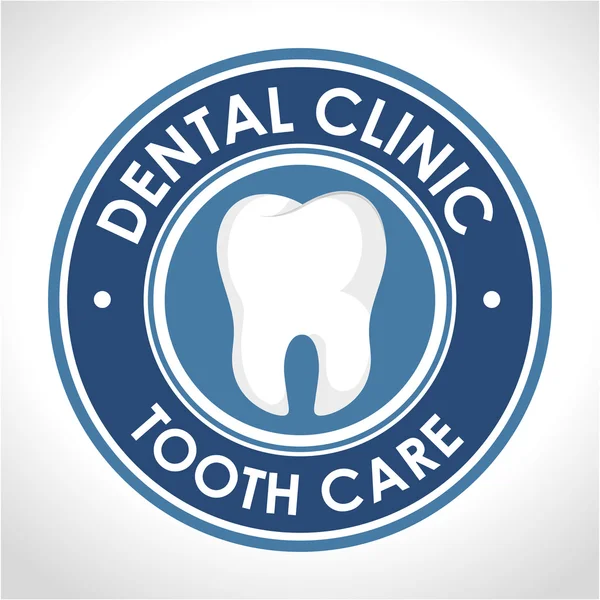 Dental clinic seal icon — Stock Vector