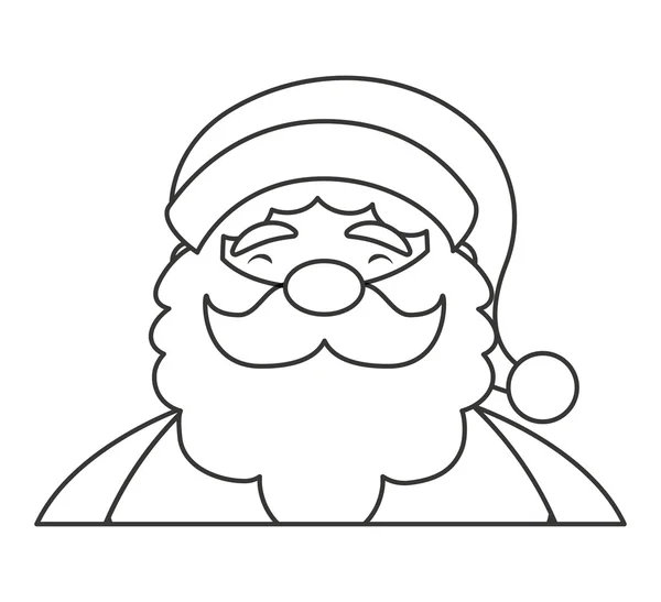 Santa claus character icon — Stock Vector